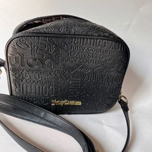 Juicy Couture black camera bag crossbody